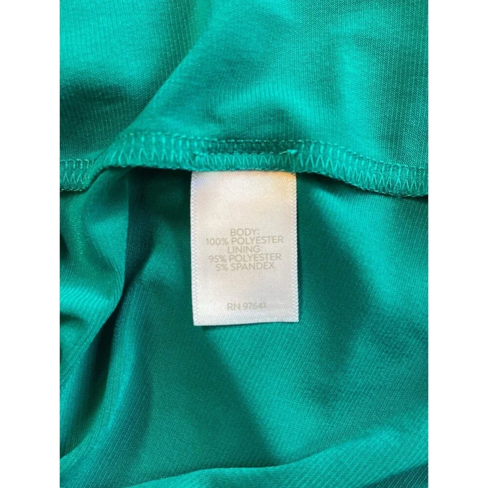 J. Jill Green Teal Blouse Size 3X Minimalist Workwear Resort Office Summer